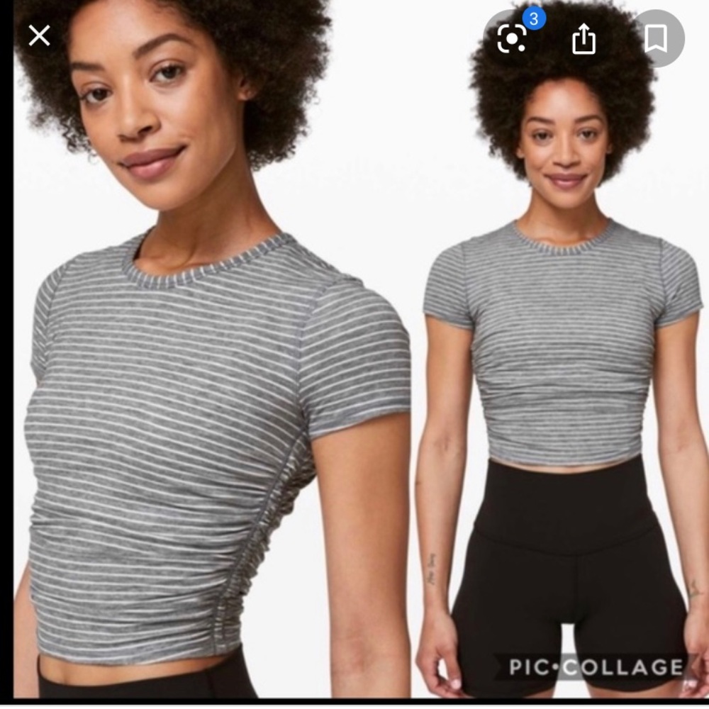 Lululemon cropped cinched tee
